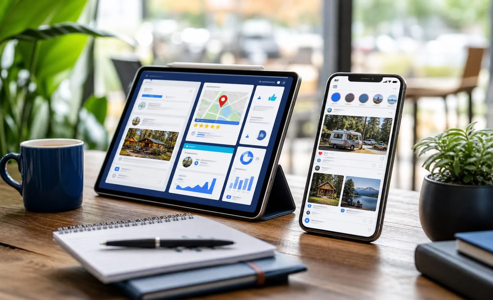 Online visibility across search, social media, maps, and listings